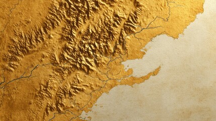 Golden parchment terrain evokes ancient cartography, echoing myths of hidden lands; connect with GIS Day and Cartography Week