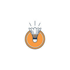 Badminton Precision Shot Symbol
