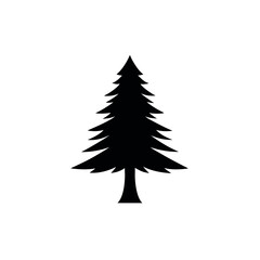 Fototapeta premium Christmas tree silhouette