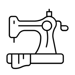dressmaker icon with thin style