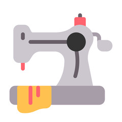 dressmaker icon with flat style