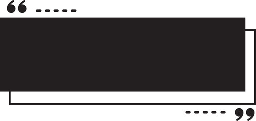 Silhouette of Quote Geometric Frame. Vector Illustration.