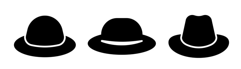 Hat flat vector. Hat icons set . Hat logo