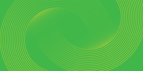 Abstract white glowing geometric lines on green background. Modern shiny yellow circle lines pattern. Futuristic technology concept. Modern Trendy design in vector Illustration