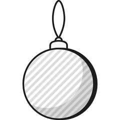Fototapeta premium Christmas Ball Icon