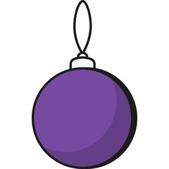 Fototapeta premium Christmas Ball Icon