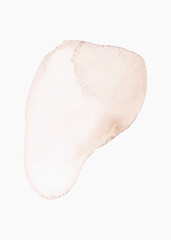 Orange badge, watercolor texture vector