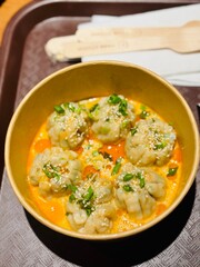 soup with dumplings 