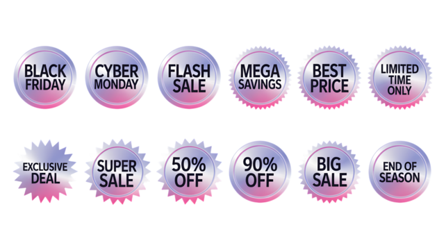 set of easter eggs with sale sign