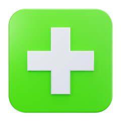 Obraz premium 3D Plus Addition Mathematical Symbol