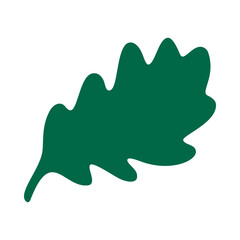 Twisted Oak Tree Leaf Green Icon
