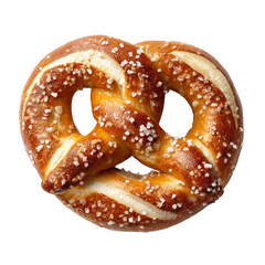 Delicious twisted pretzel covered in salt perfect for snacks and appetizers