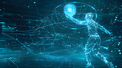 Futuristic Holographic management, Interactive strategy for optimized athlete development engagement