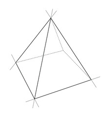 Geometric Pyramid Sketch