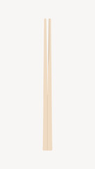 Disposable chopsticks, eco-friendly product illustration vector