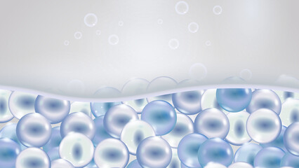 Deep Skin Hydration and Absorption Process with Moisturizing Droplets