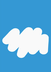 Speech bubble in background