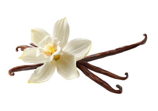 Vanilla bloom with cured, drying spice pods