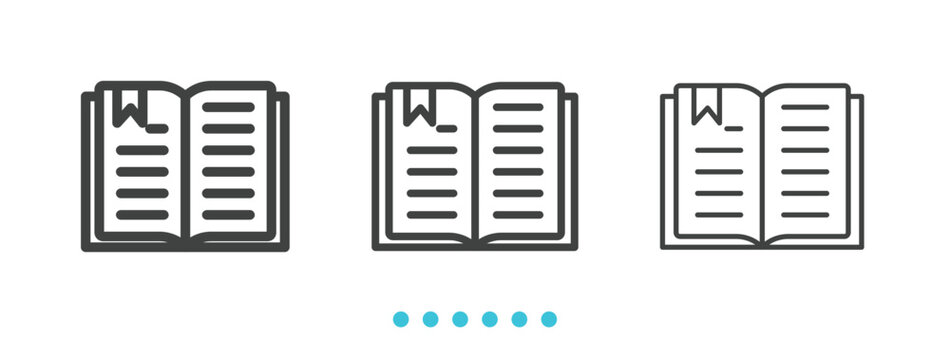 Learning Icon. Thin line icon vector