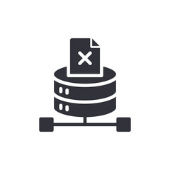 File Database Error Symbol Data Storage Connection Server