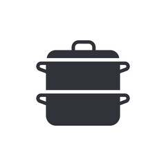 Steaming Pots Isolated Illustration Cooking Food Preparation