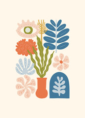 Minimal vector illustration inspired by meditation and calm energy. Features yoga poses, abstract shapes, and natural harmony &mdash; perfect for mindful design and modern wall art.