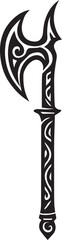 Tribal tattoo design of a double axe showing strength and battle spirit.
