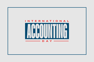 International Accounting Day holiday concept