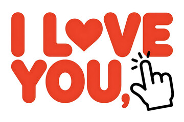 Obraz premium Bold red letters proclaim 