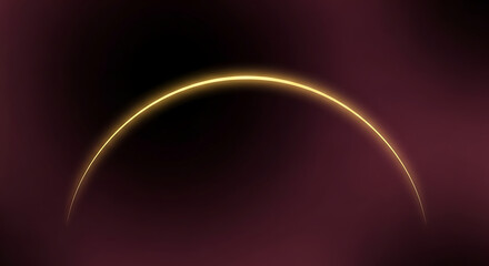 shining golden curve