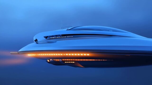 UFO spotted flying over a serene landscape at dusk