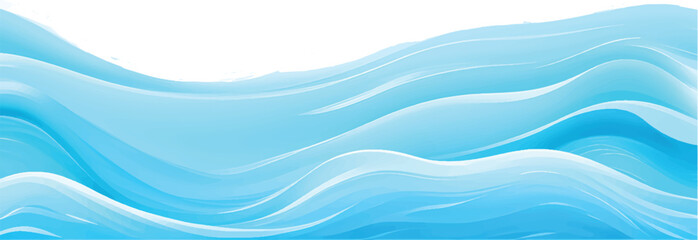 Abstract blue wave design with a flowing liquid motion pattern suitable for a modern ocean vector illustration backdrop