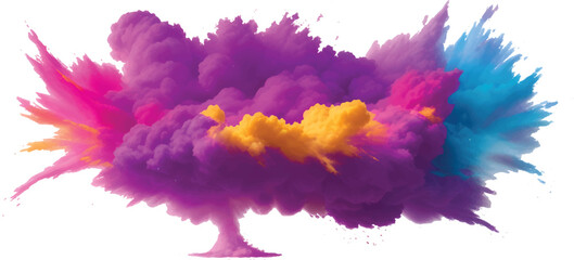 Abstract blue and red watercolor paint splash texture on grunge paper