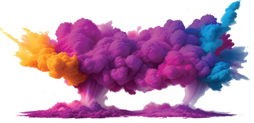 3D render of smoke rising into a blue sky with light and texture in the air for a design effect