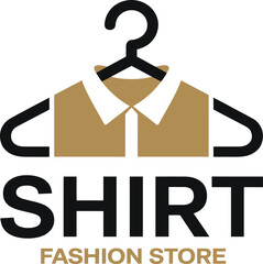 Modern shirt fashion store logo design for stylish apparel brands and boutiques