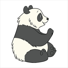 panda bear vector