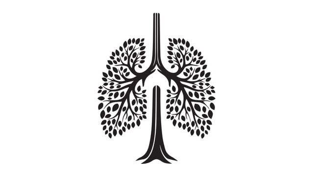 black lungs tree, nature, health, concept clip art preview