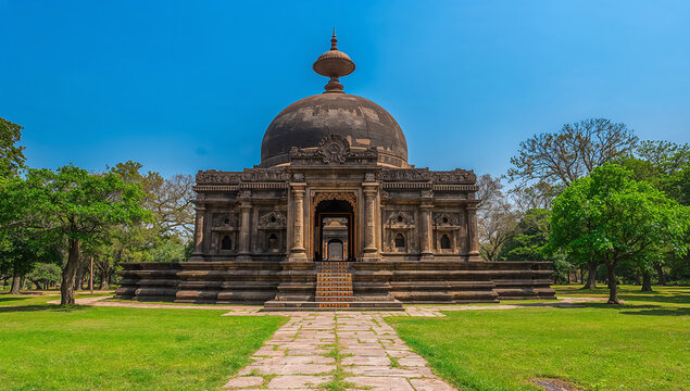 Ancient architectural marvel of the tomb of Bibi Ka Maqbara in India