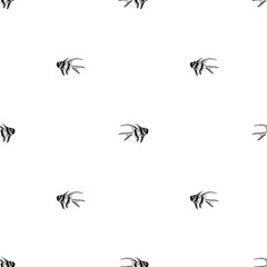 seamless watercolor banggai cardinalfish pattern