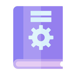 Digital guide icon representing a comprehensive technical manual or configuration resource for system settings, operational procedures, and user support documentation