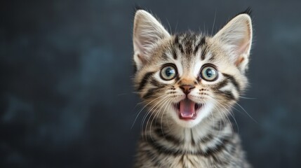 Obraz premium portrait of a surprised kitten