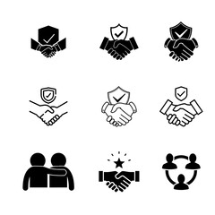 Trust icon set