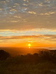 Lever de soleil au Pic Saint Loup