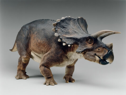 A centrosaurus dinosaur with its distinctive frill image