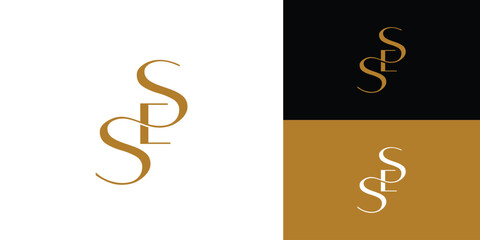 Elegant and Luxury SES logo design