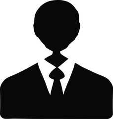 Business avatar icon representing user profile and digital identity  