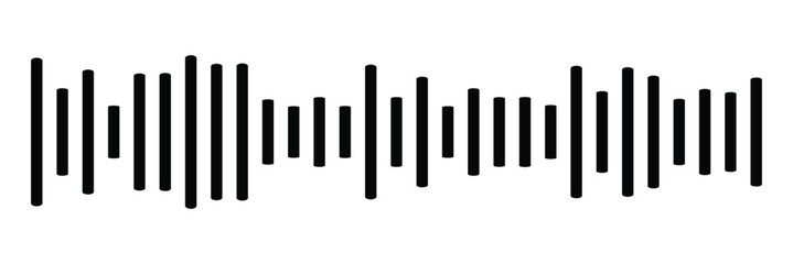 Music wave line sound one noise icon audio frequency signal podcast radio sound wave volume hand art. sound wave Effect. sound and audio waves. Volume wave ,Waves of the equalizer Audio icon logo vect