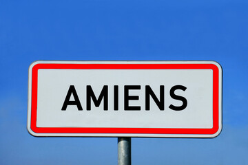 Ortsschild Amiens