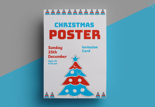Christmas Party Poster Layout