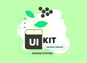 Flat vector illustration communication with production agency